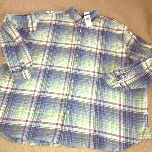Men’s nwt button down polo size 4XL
